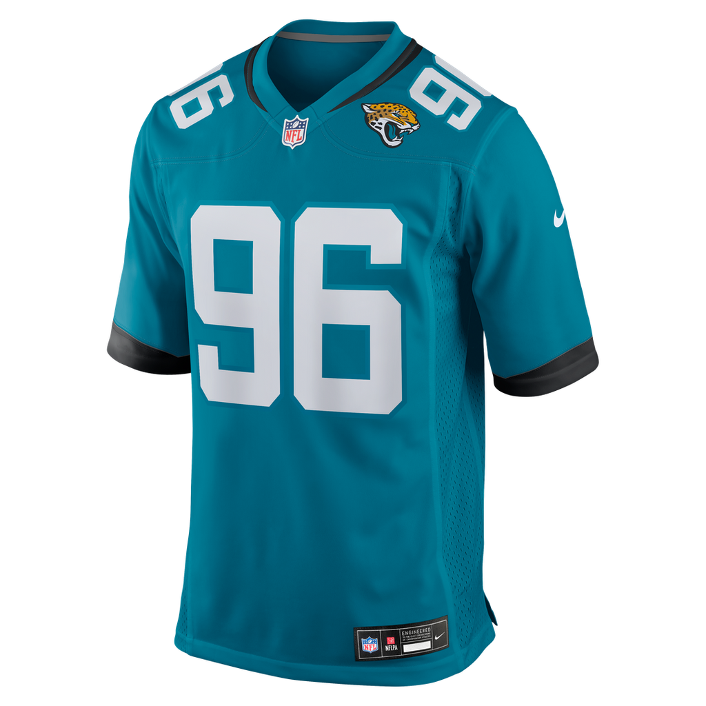 Adam Gotsis Jacksonville Jaguars Teal Game Jersey