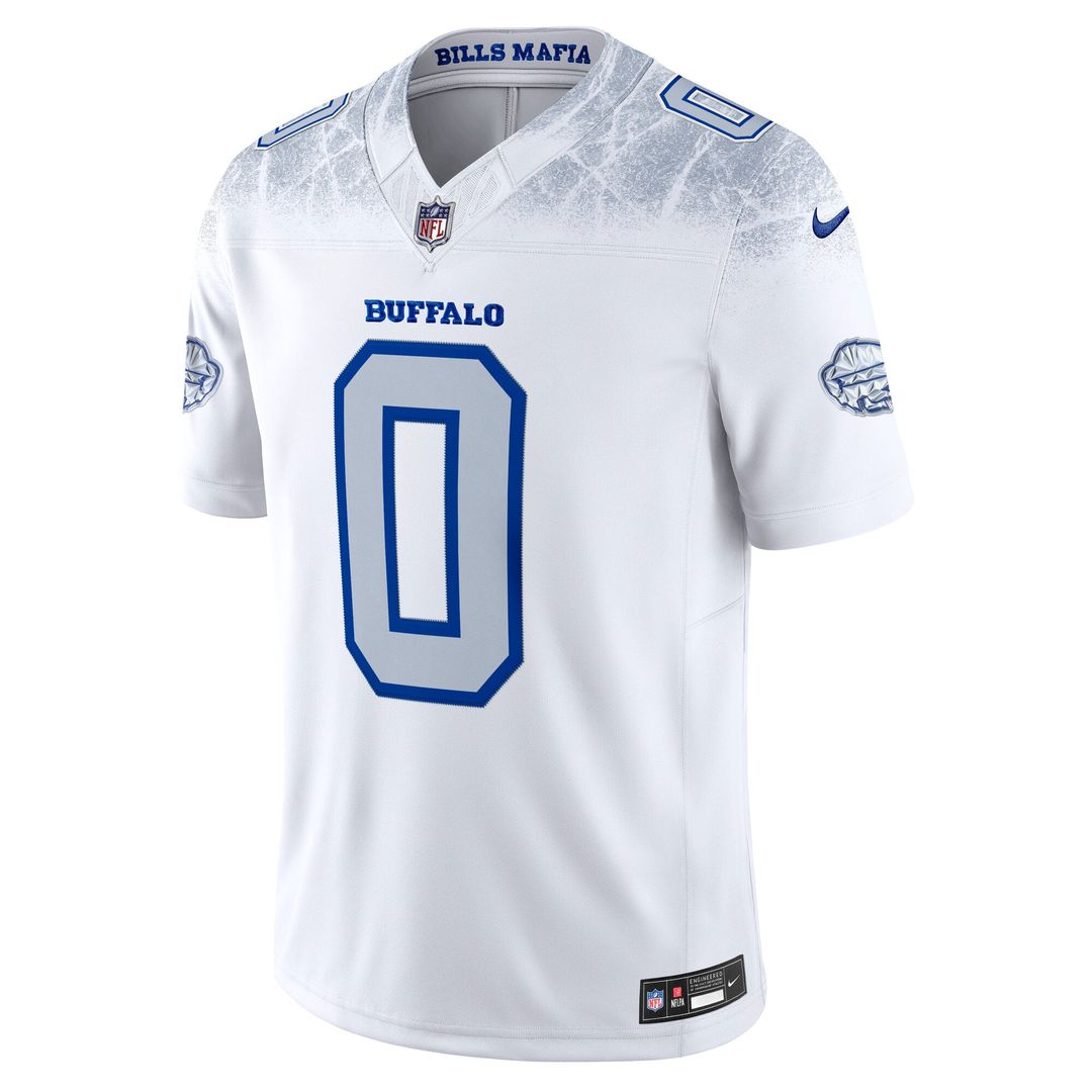 Keon Coleman Buffalo Bills White Rivalries Collection Stitched Limited Jersey