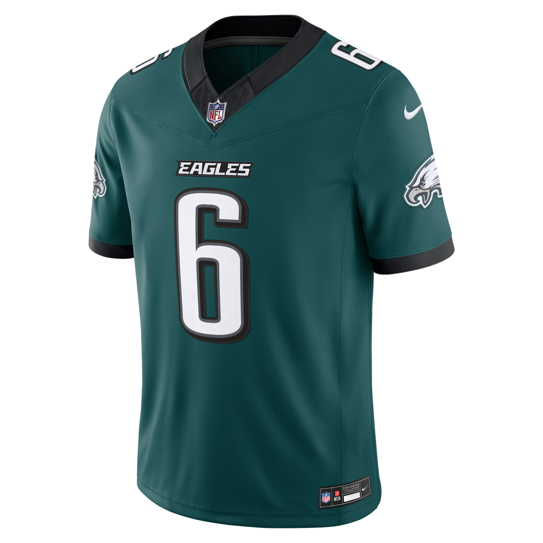 DeVonta Smith Philadelphia Eagles Kelly Green Alternate Vapor F.U.S.E. Stitched Limited Jersey