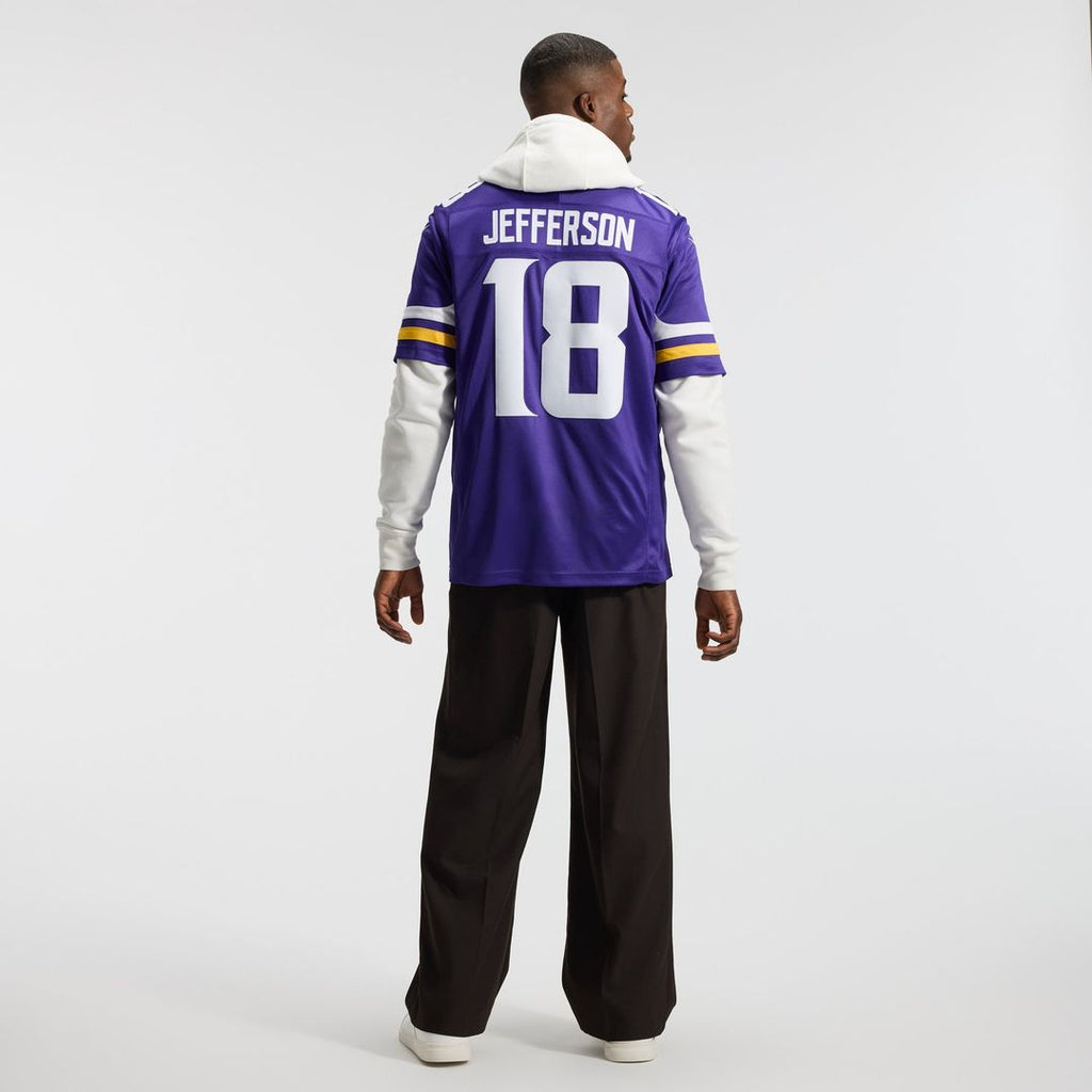 Justin Jefferson Minnesota Vikings White Alternate Vapor F.U.S.E. Stitched Limited Jersey