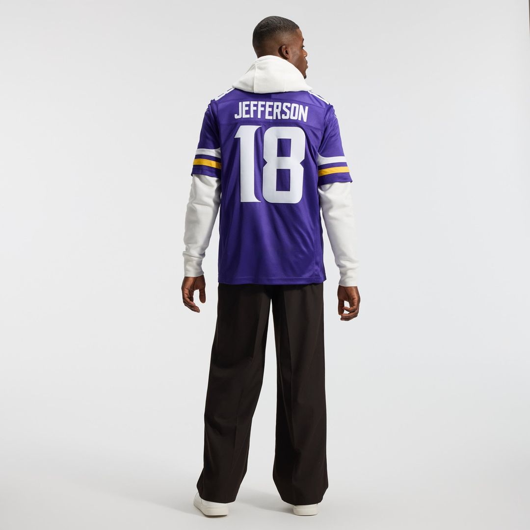 Justin Jefferson Minnesota Vikings White Alternate Vapor F.U.S.E. Stitched Limited Jersey