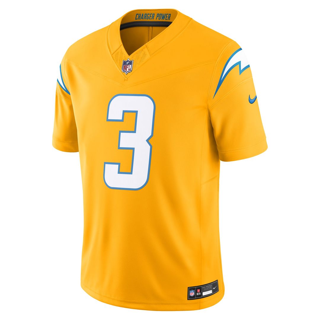 Derwin James Jr. Los Angeles Chargers Gold Alternate Charger Power Vapor F.U.S.E. Limited Jersey