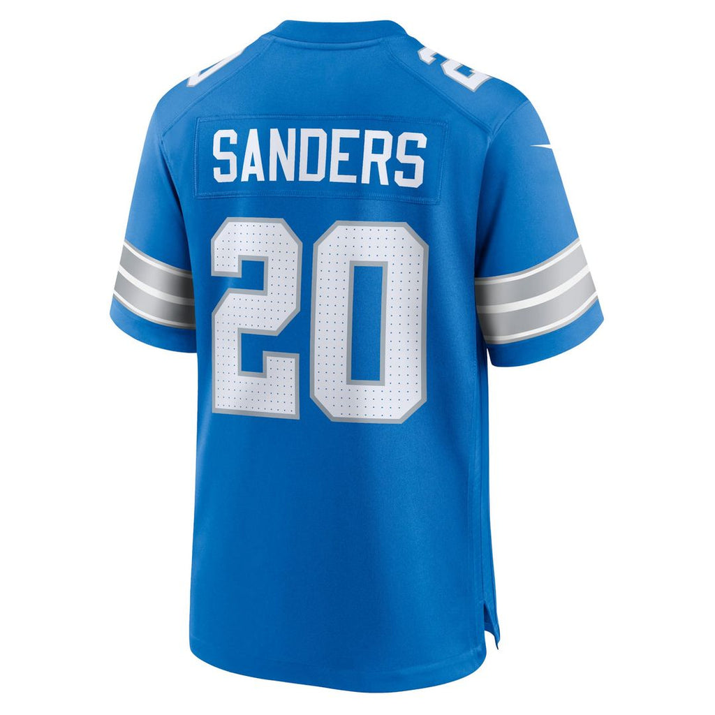 Barry Sanders Detroit Lions Blue Retired Player Game Jersey