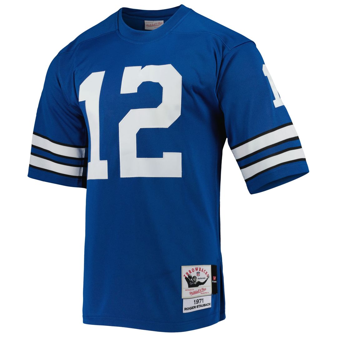 Roger Staubach Dallas Cowboys 1971 Royal Authentic Throwback Retired Player Jersey