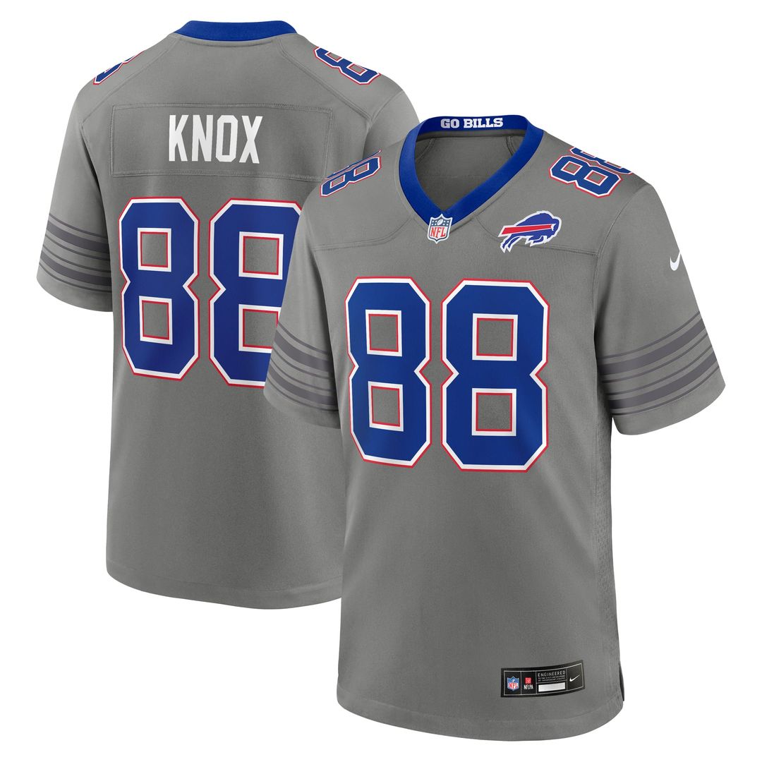 Dawson Knox Buffalo Bills Gray Nickel City Game Jersey