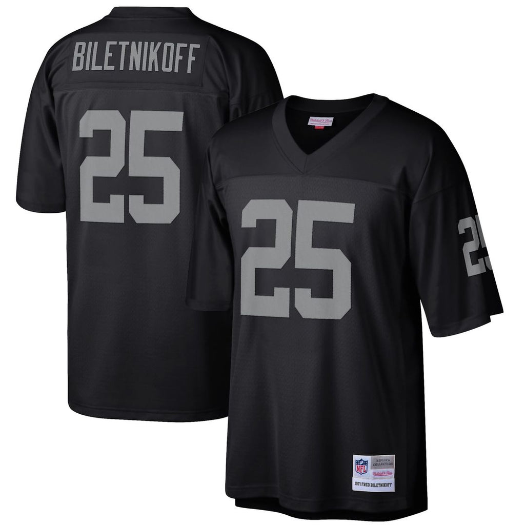 Fred Biletnikoff Las Vegas Raiders Black Retired Player Legacy Replica Jersey