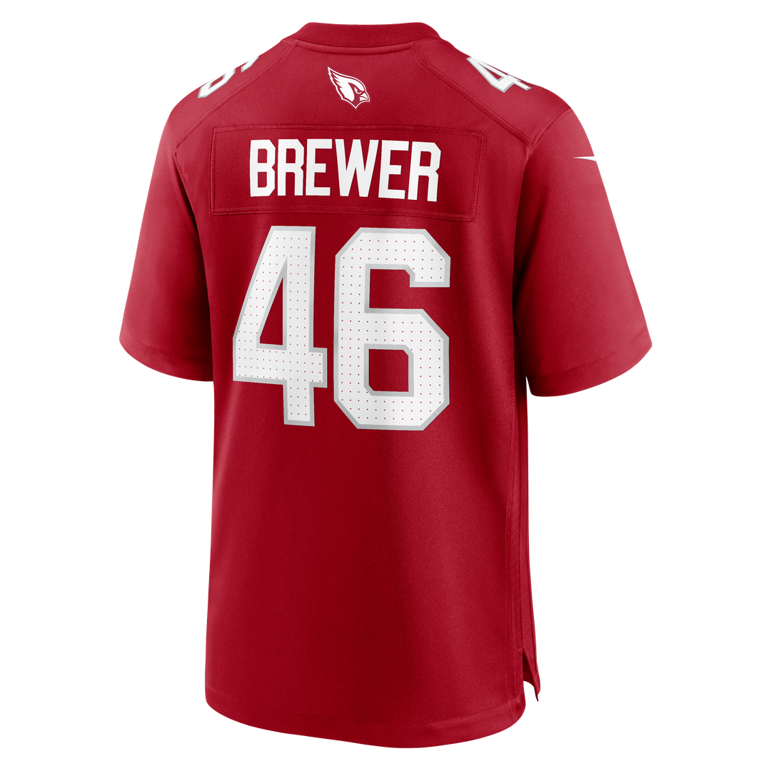 Aaron Brewer Arizona Cardinals Cardinal Team Game Jersey