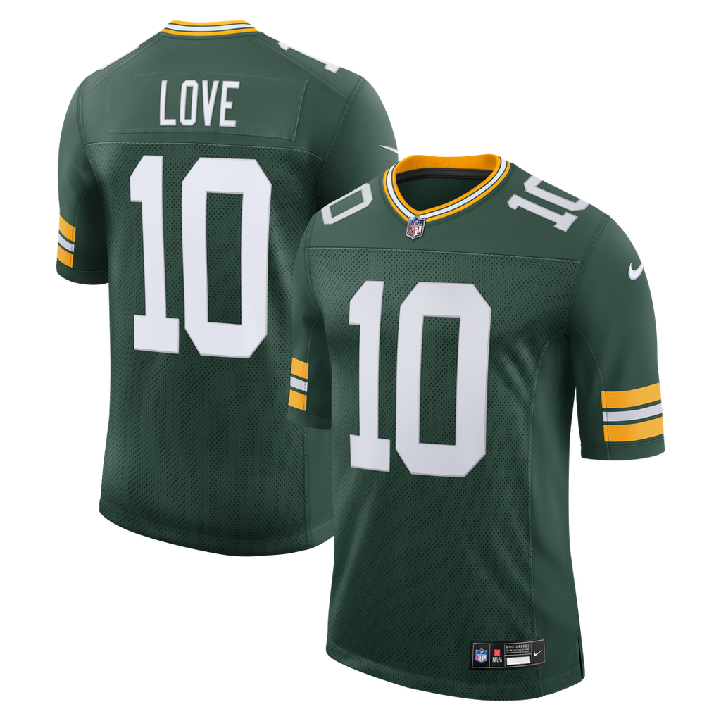 Jordan Love Green Bay Packers Green Vapor Untouchable Stitched Limited Jersey