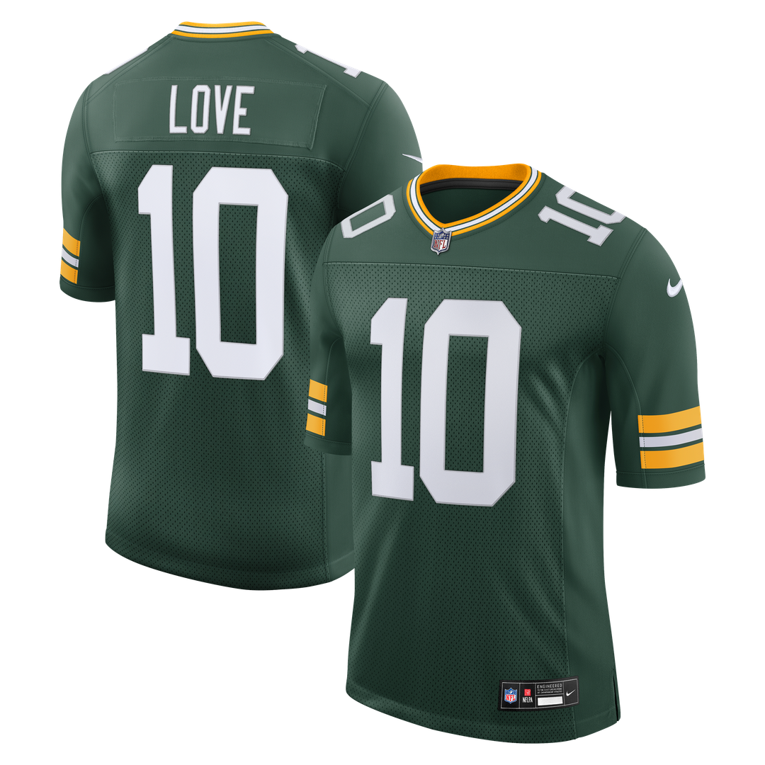 Jordan Love Green Bay Packers Green Vapor Untouchable Stitched Limited Jersey