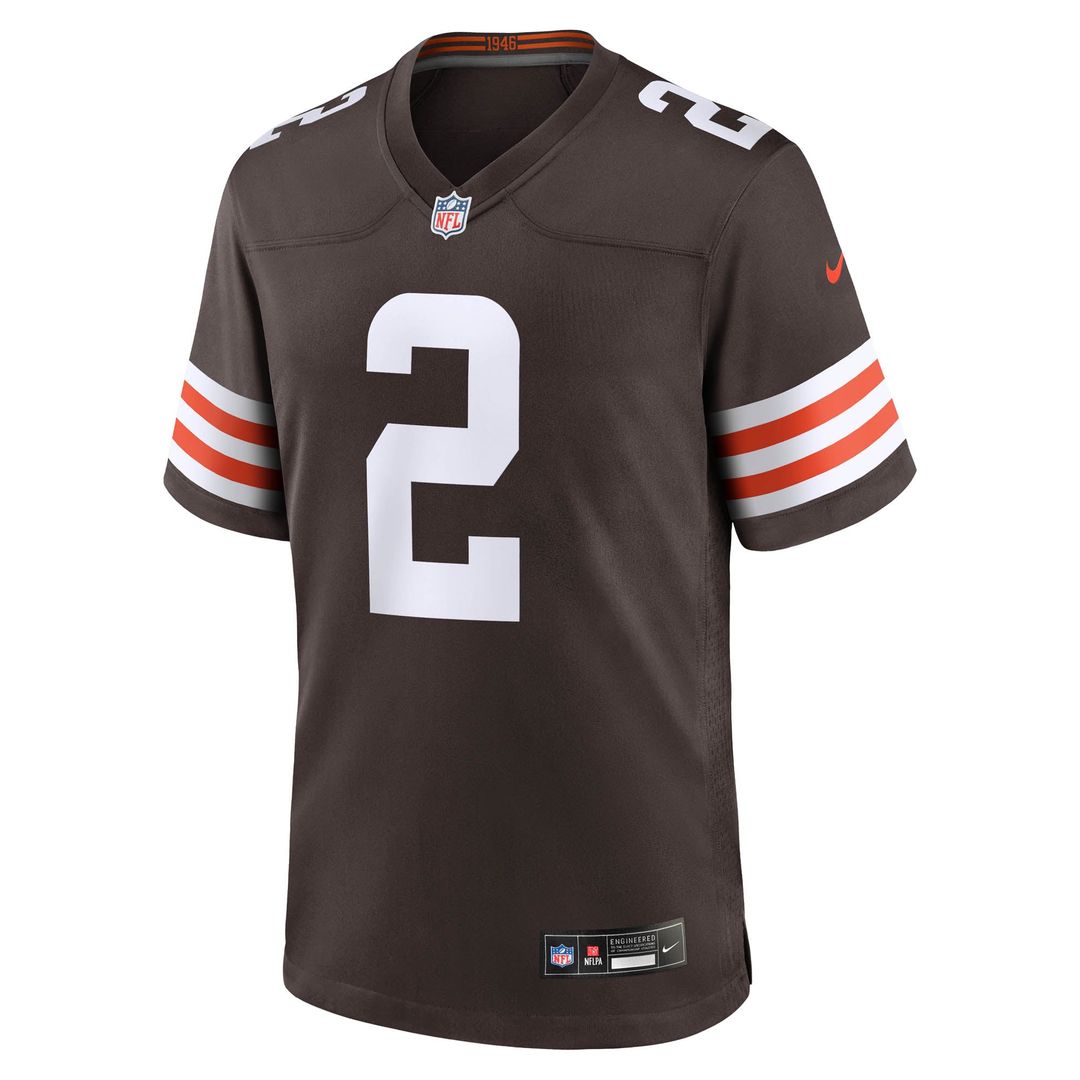 Shedeur Sanders Cleveland Browns Brown Game Jersey