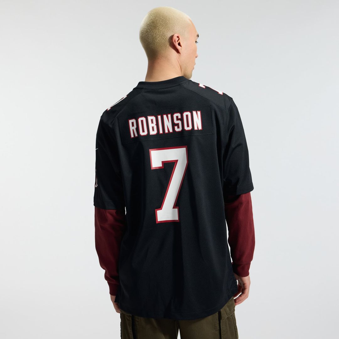 Bijan Robinson Atlanta Falcons Black Throwback Game Jersey
