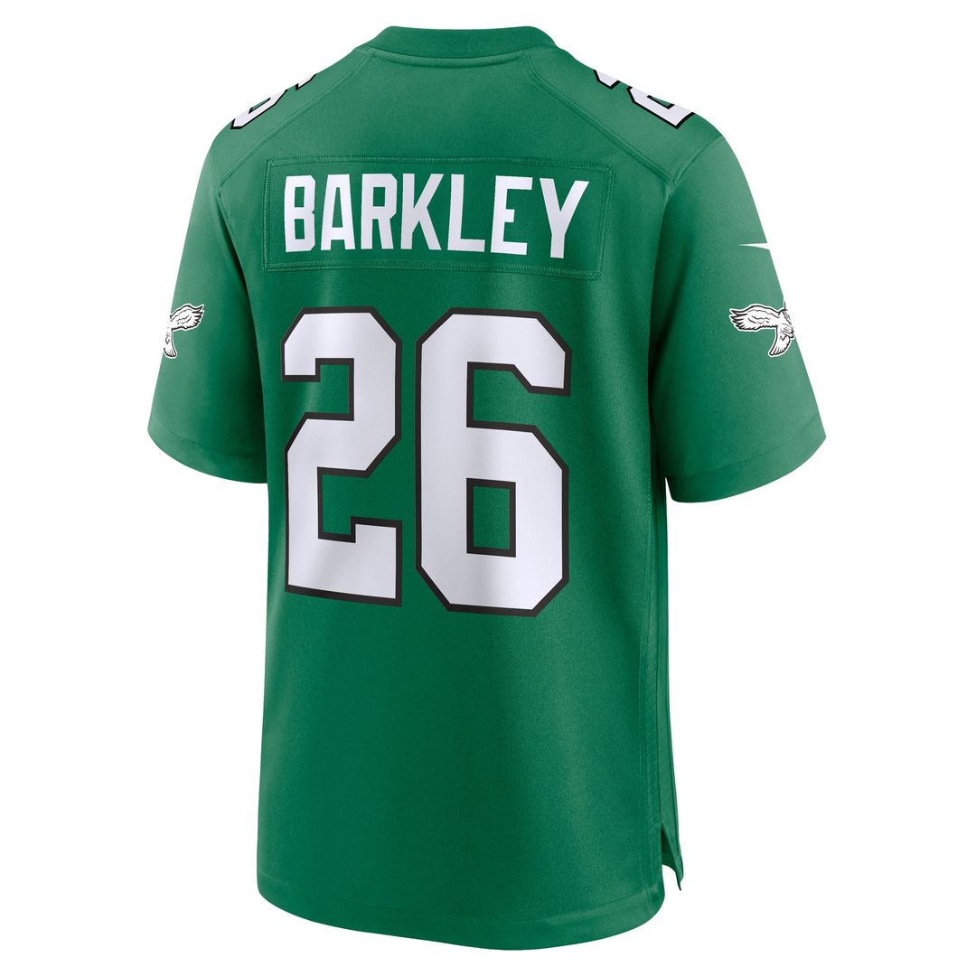 Saquon Barkley Philadelphia Eagles Kelly Green Alternate Game Jersey