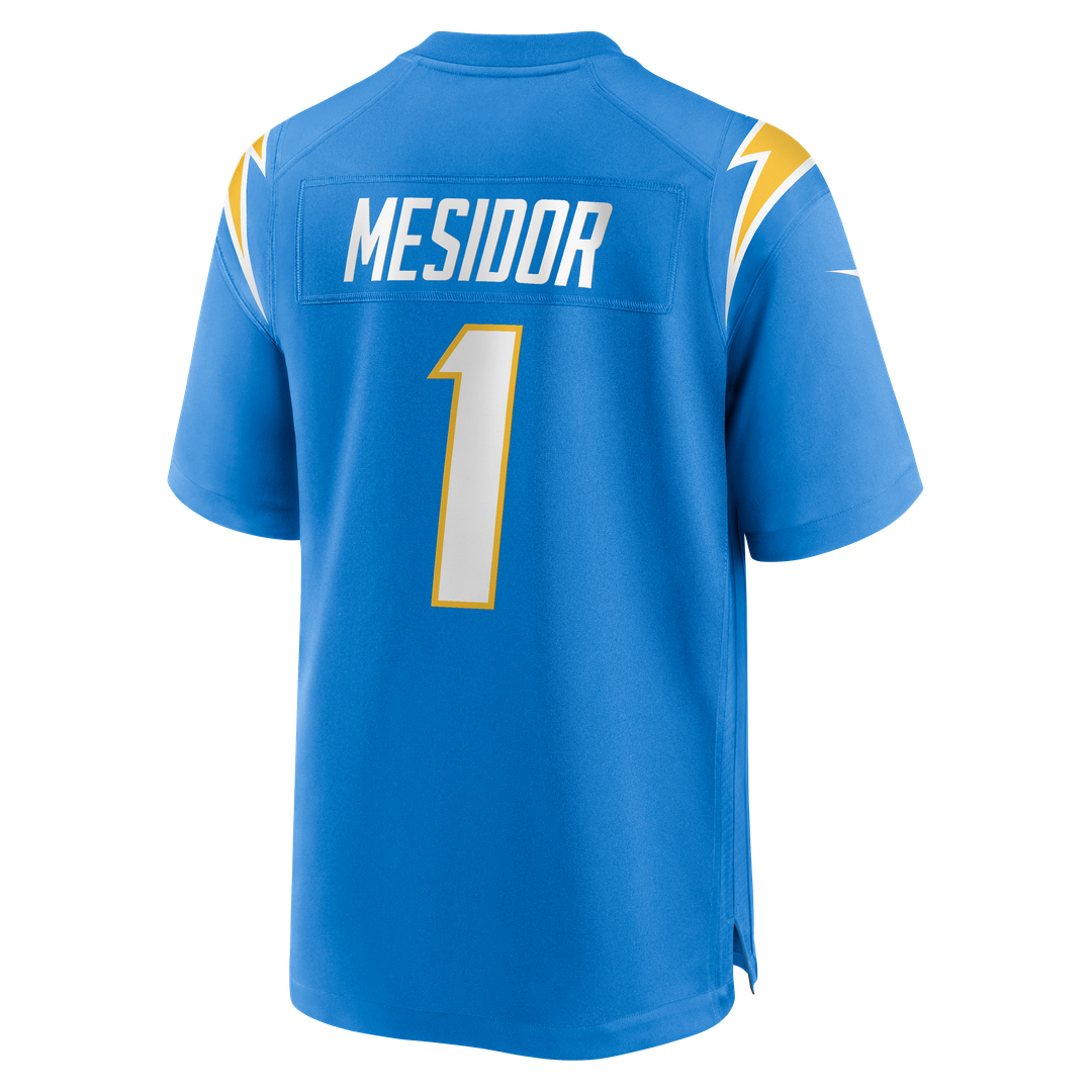 Akheem Mesidor Los Angeles Chargers Powder Blue Team Game Jersey