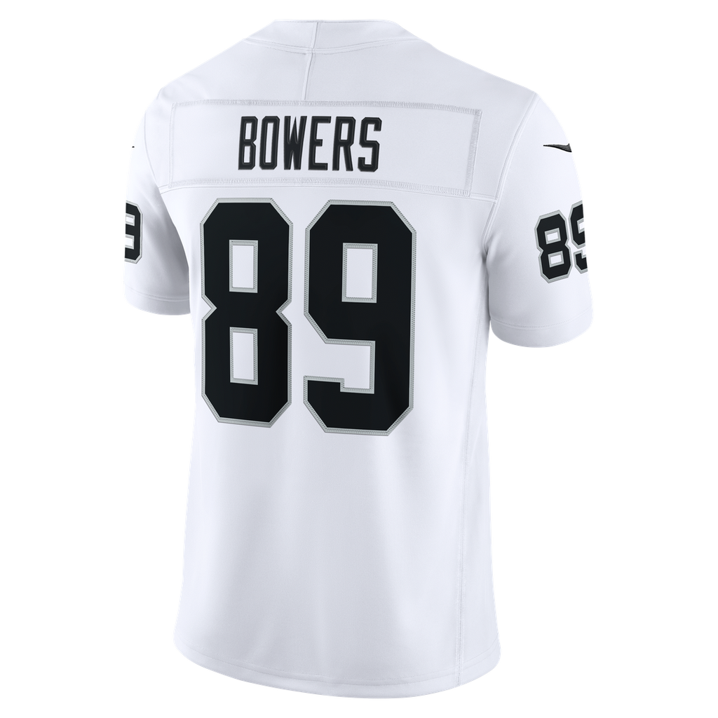 Brock Bowers Las Vegas Raiders White Vapor F.U.S.E. Stitched Limited Jersey