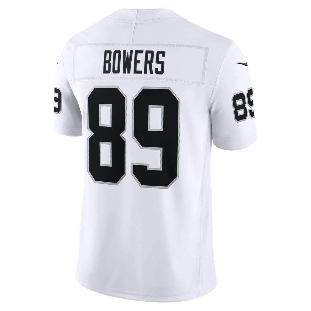 Brock Bowers Las Vegas Raiders White Vapor F.U.S.E. Stitched Limited Jersey