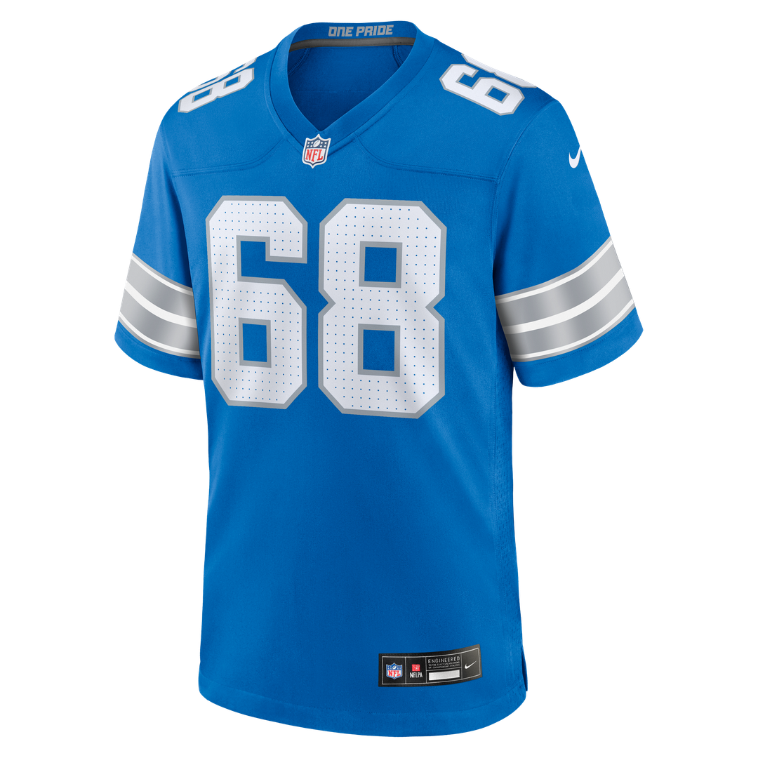 Taylor Decker Detroit Lions Blue Team Game Jersey