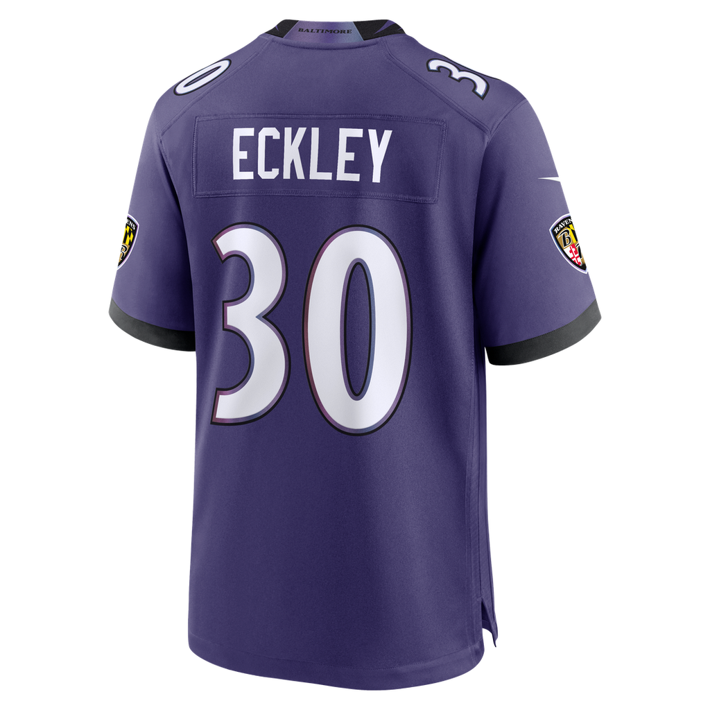 Ryan Eckley Baltimore Ravens Purple Team Game Jersey