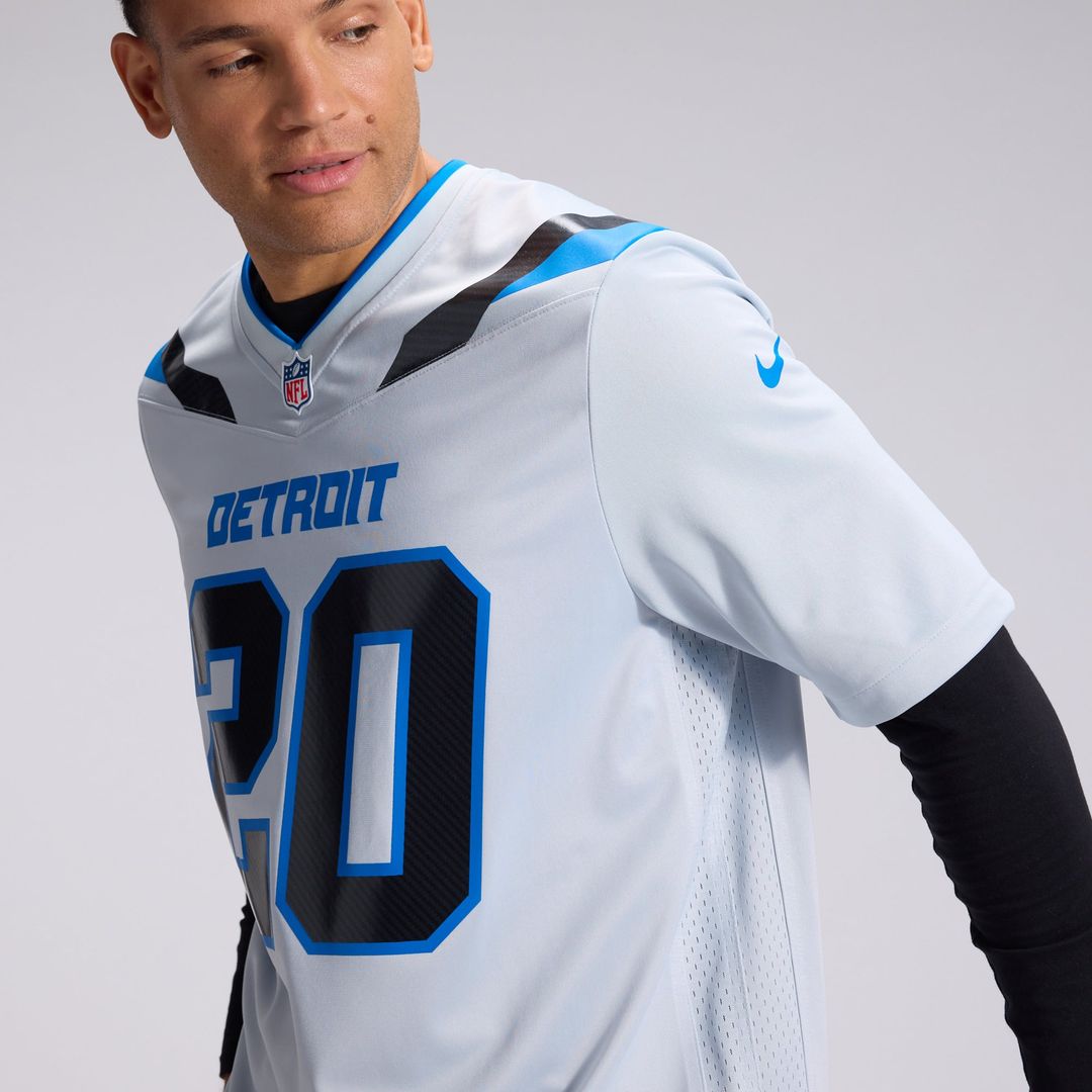 Barry Sanders Detroit Lions Silver 2026 Rivalries Collection Game Jersey