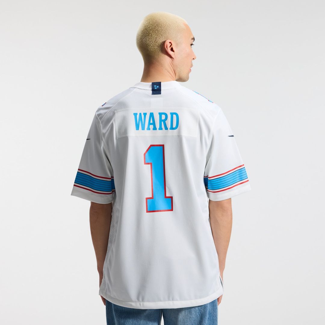 Cameron Ward Tennessee Titans Light Blue Game Jersey