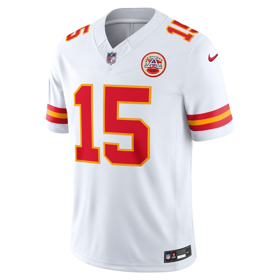 Patrick Mahomes Kansas City Chiefs White Vapor F.U.S.E. Stitched Limited Jersey