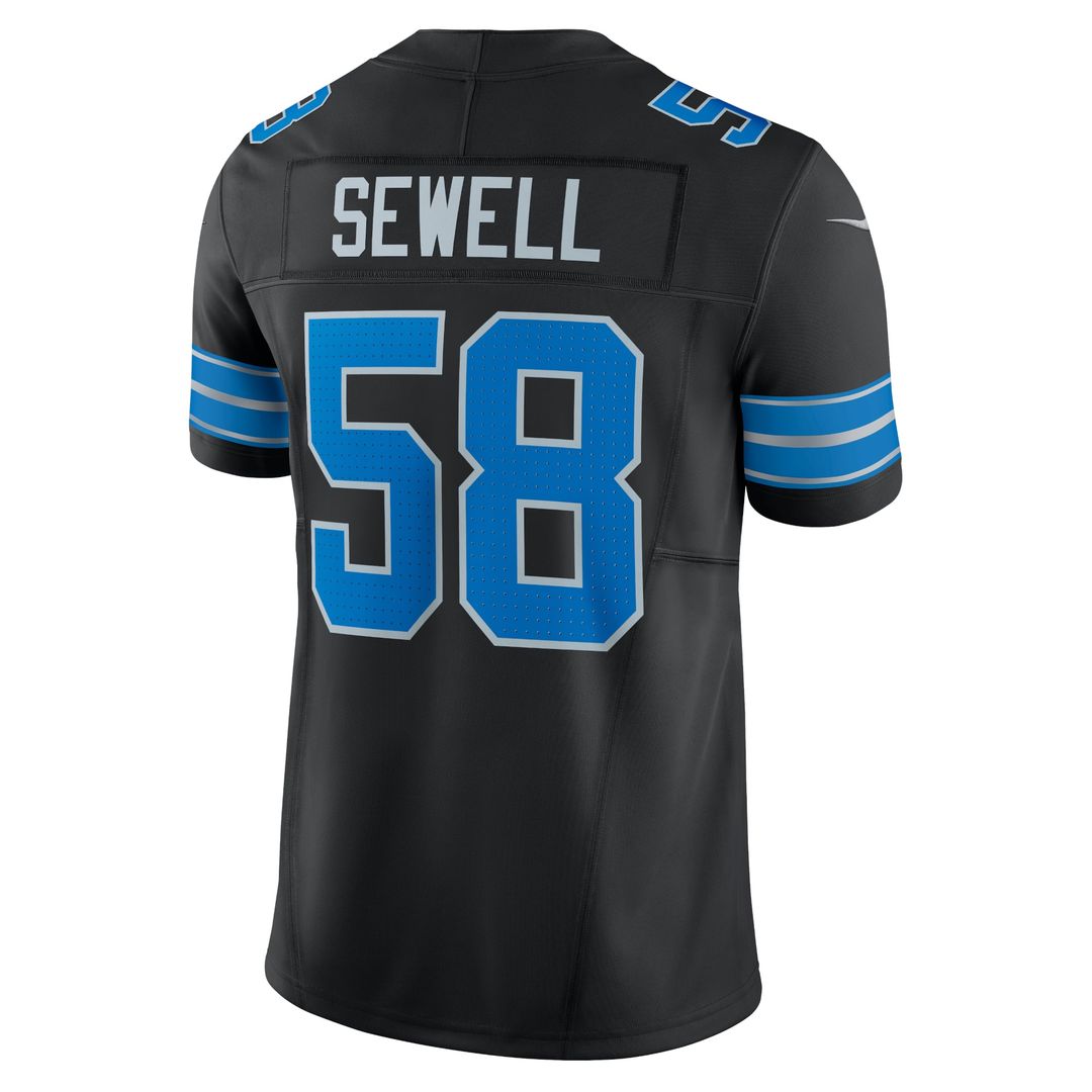 Penei Sewell Detroit Lions Black Vapor F.U.S.E. Alternate Limited Jersey