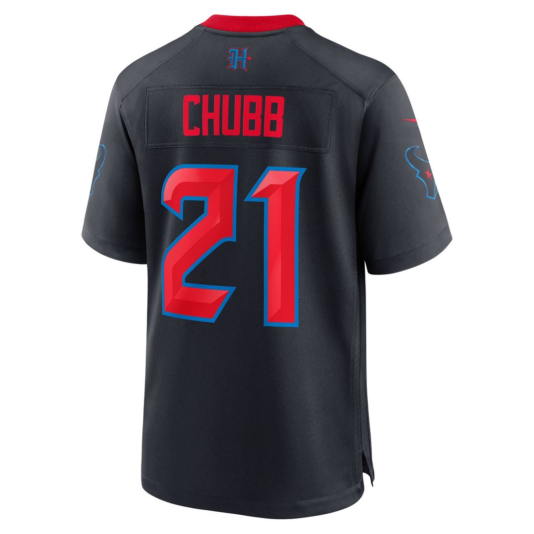 Nick Chubb Houston Texans Navy Alternate 2 Game Jersey