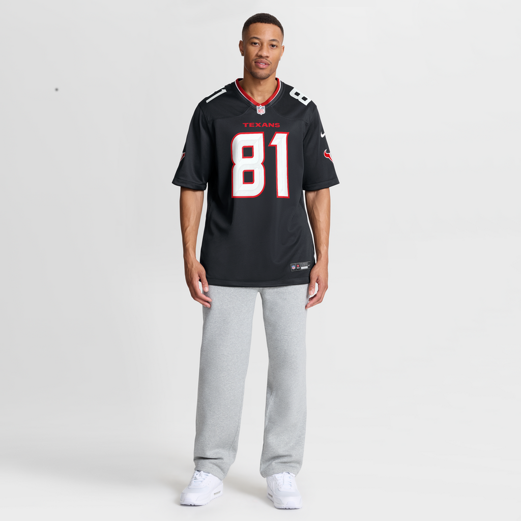 Jayden Higgins Houston Texans Navy Game Jersey