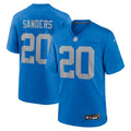 Barry Sanders Detroit Lions Blue Alternate Game Jersey