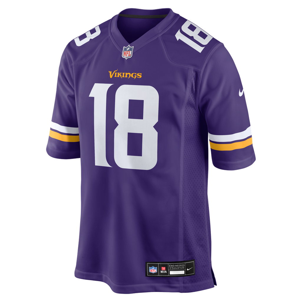 Justin Jefferson Minnesota Vikings Purple Game Jersey
