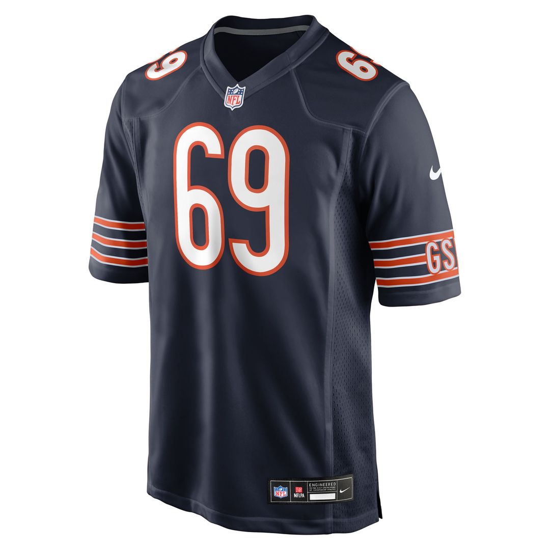 Jeremiah Martin Chicago Bears Navy Team Game Jersey