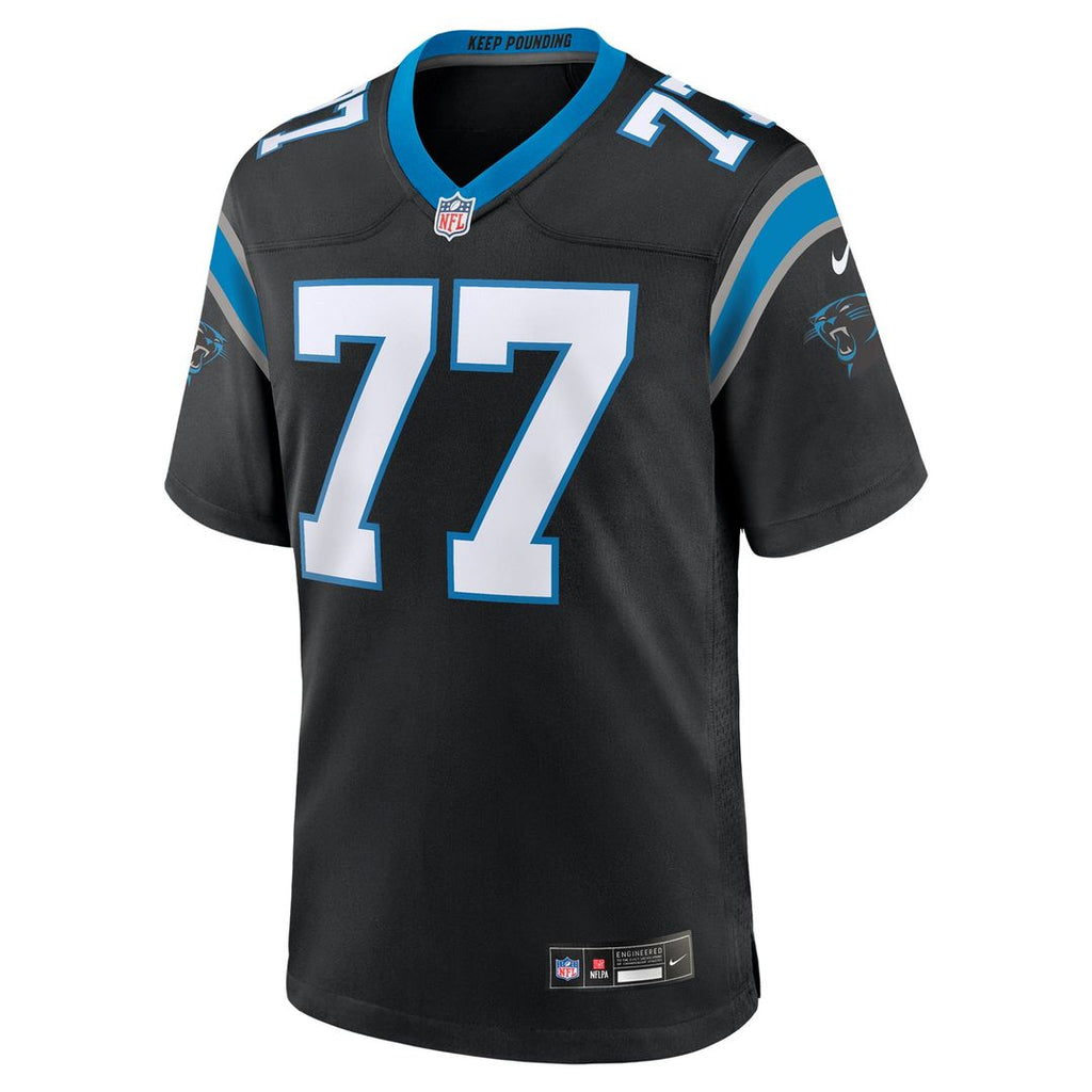 Yosh Nijman Carolina Panthers Black Game Jersey