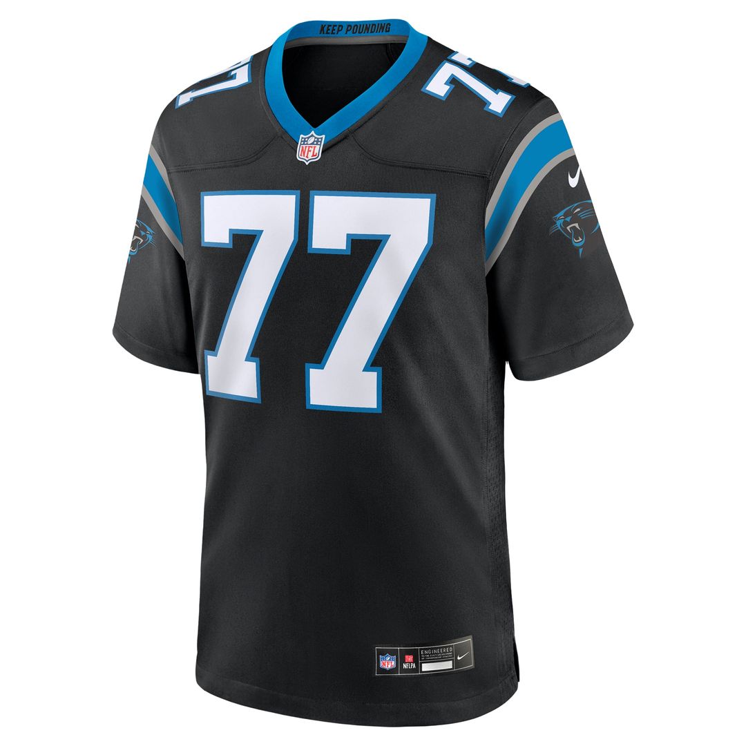 Yosh Nijman Carolina Panthers Black Game Jersey