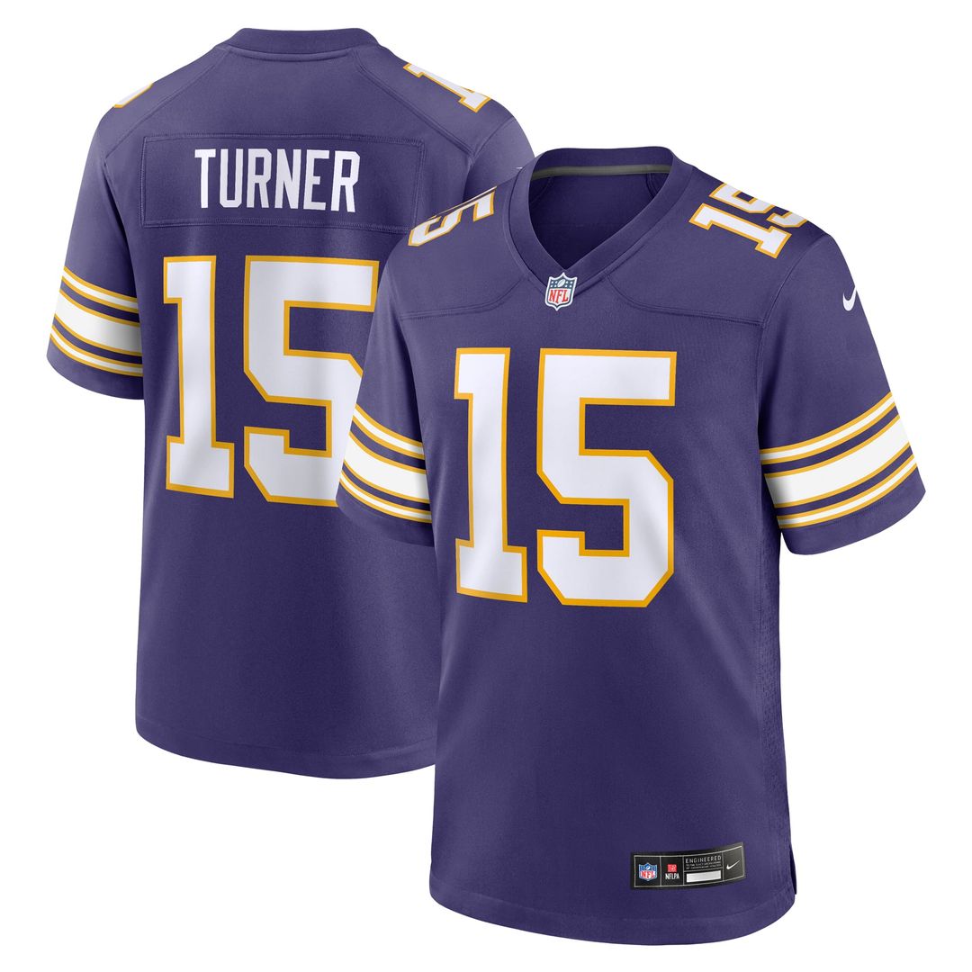 Dallas Turner Minnesota Vikings Purple Alternate Game Jersey
