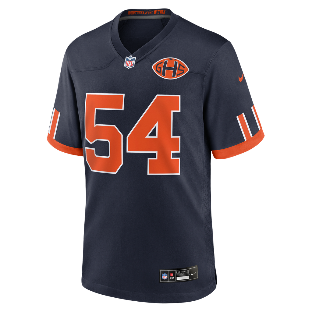 Brian Urlacher Chicago Bears Navy 2026 Rivalries Collection Game Jersey