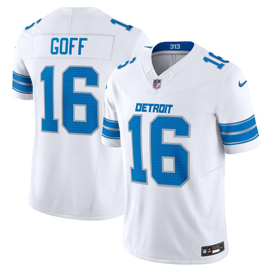 Jared Goff Detroit Lions White Vapor F.U.S.E. Limited Jersey
