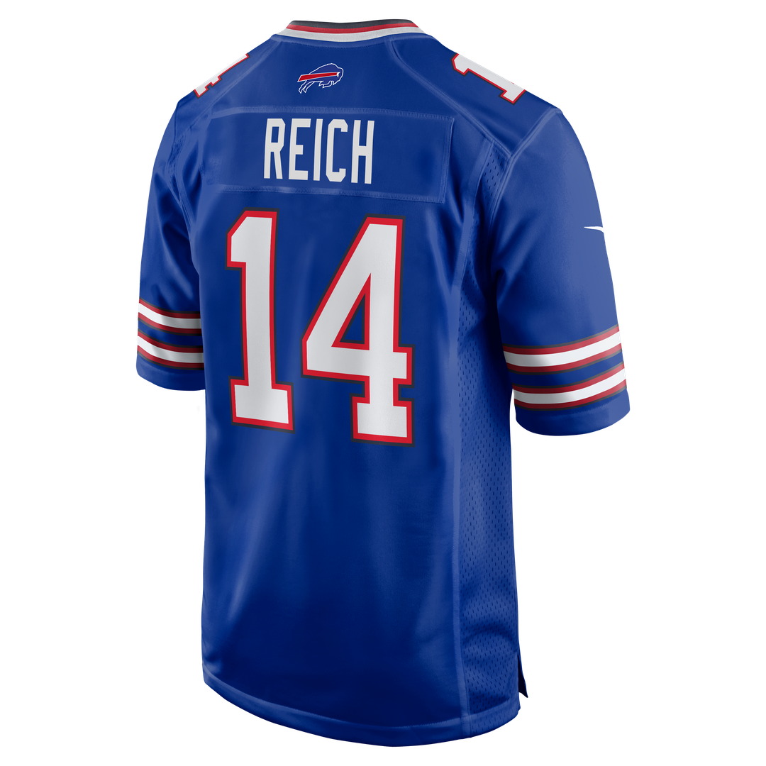 Frank Reich Buffalo Bills Royal Game Retired Player Jersey