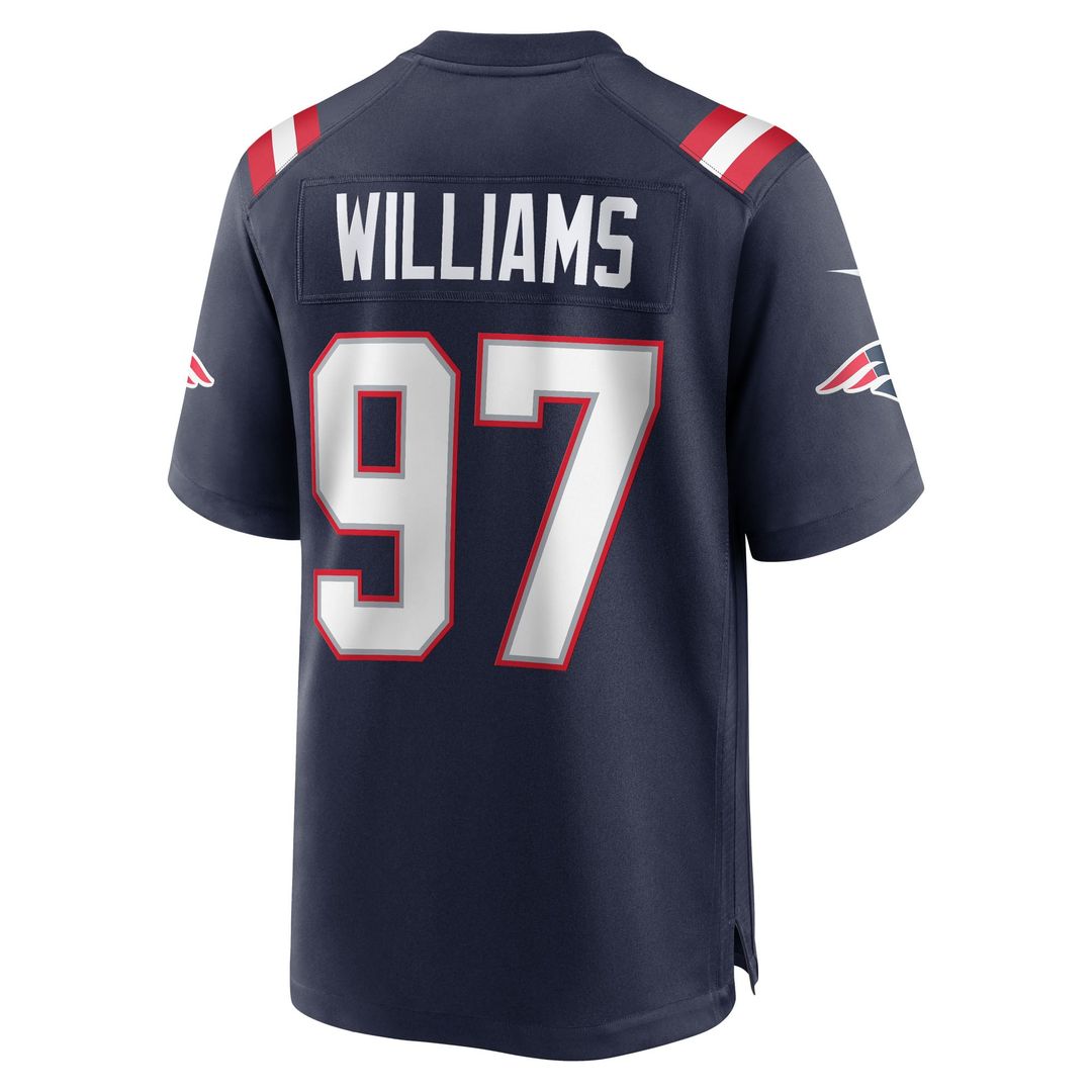 Milton Williams New England Patriots Navy Game Player Jersey