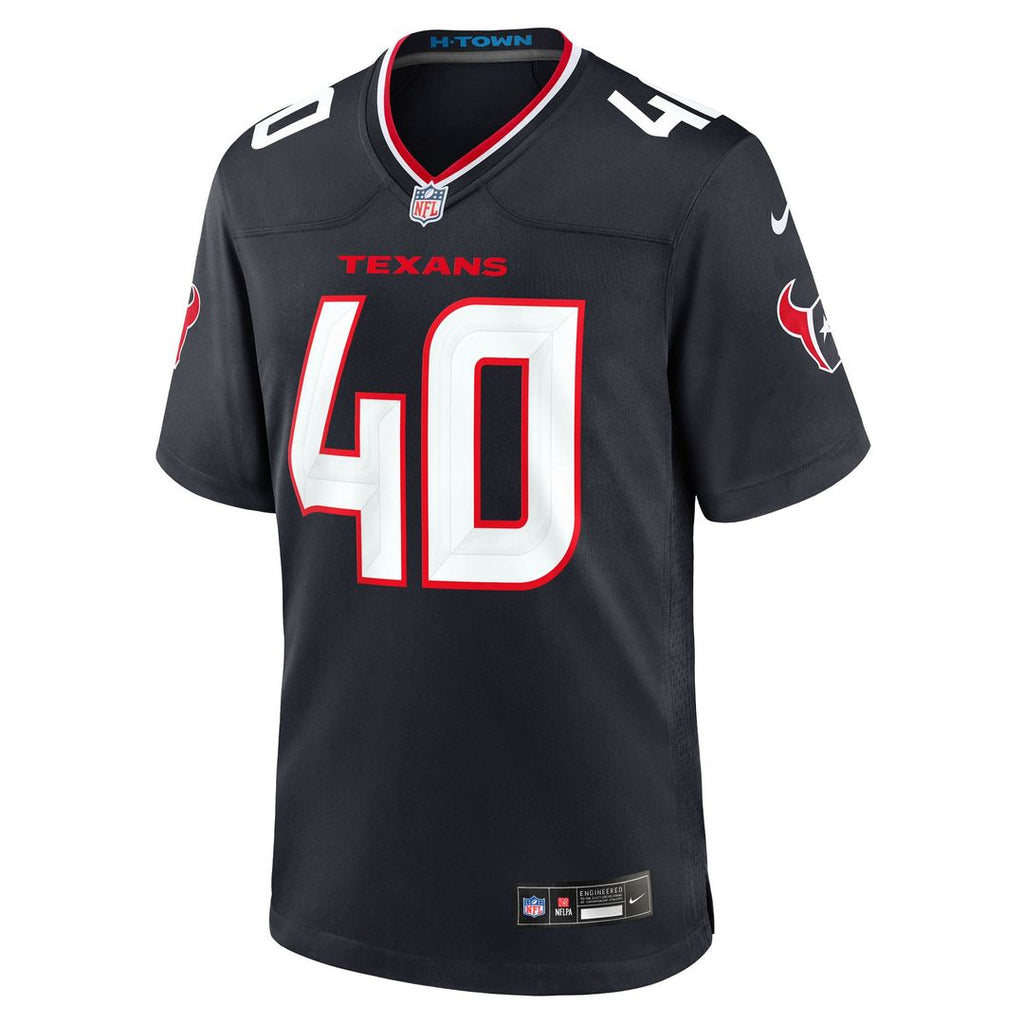 Austin Brinkman Houston Texans Navy Team Game Jersey