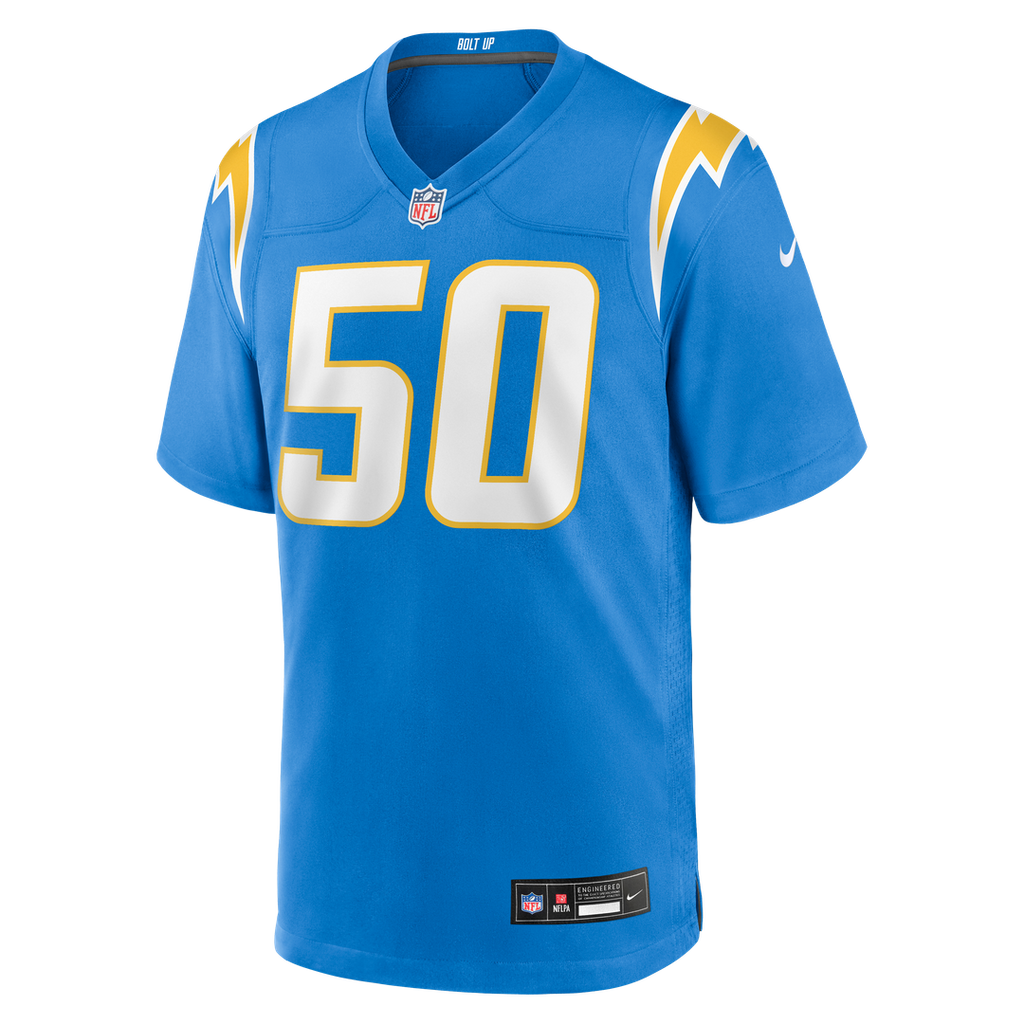 Caleb Murphy Los Angeles Chargers Powder Blue Team Game Jersey