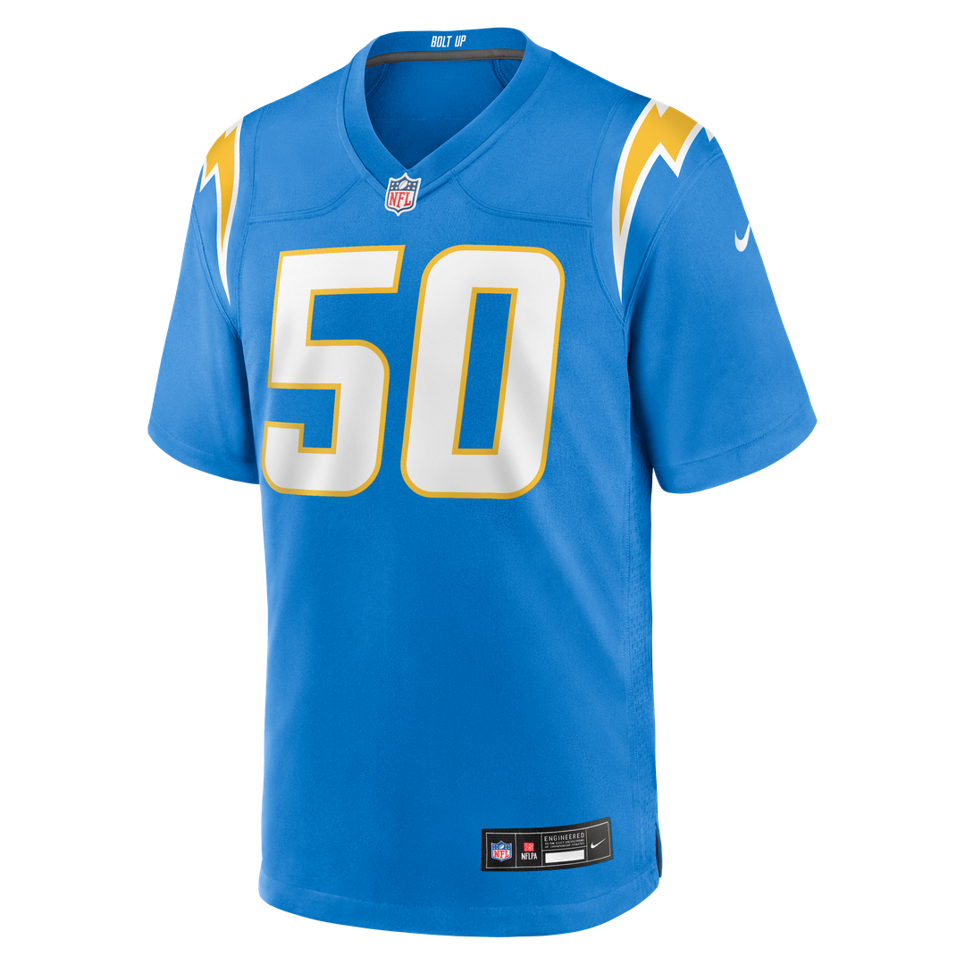 Caleb Murphy Los Angeles Chargers Powder Blue Team Game Jersey
