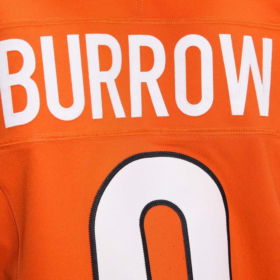 Joe Burrow Cincinnati Bengals Orange Team Vapor F.U.S.E. Elite Jersey