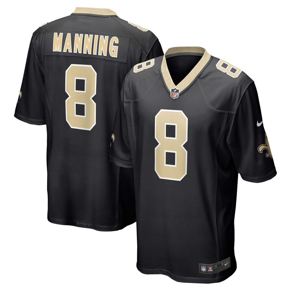 Archie Manning New Orleans Saints Black Retired Player Game Jersey