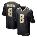 Archie Manning New Orleans Saints Black Retired Player Game Jersey
