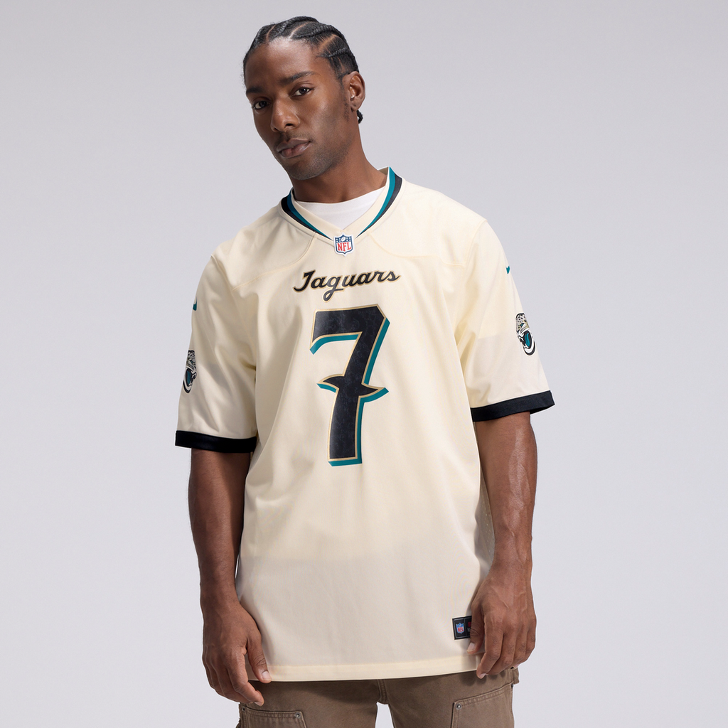 Brian Thomas Jr. Jacksonville Jaguars Natural 2026 Rivalries Collection Game Jersey