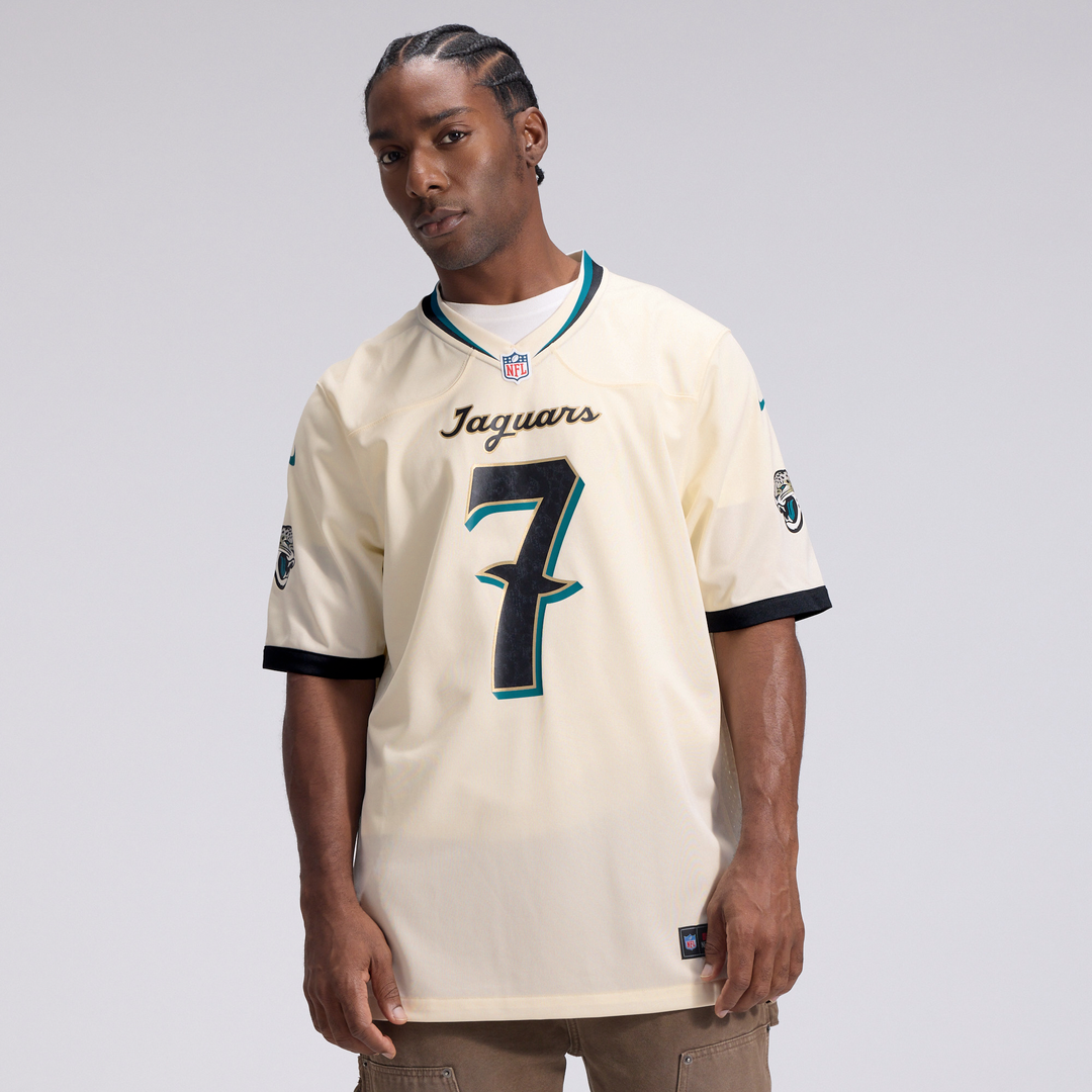 Brian Thomas Jr. Jacksonville Jaguars Natural 2026 Rivalries Collection Game Jersey