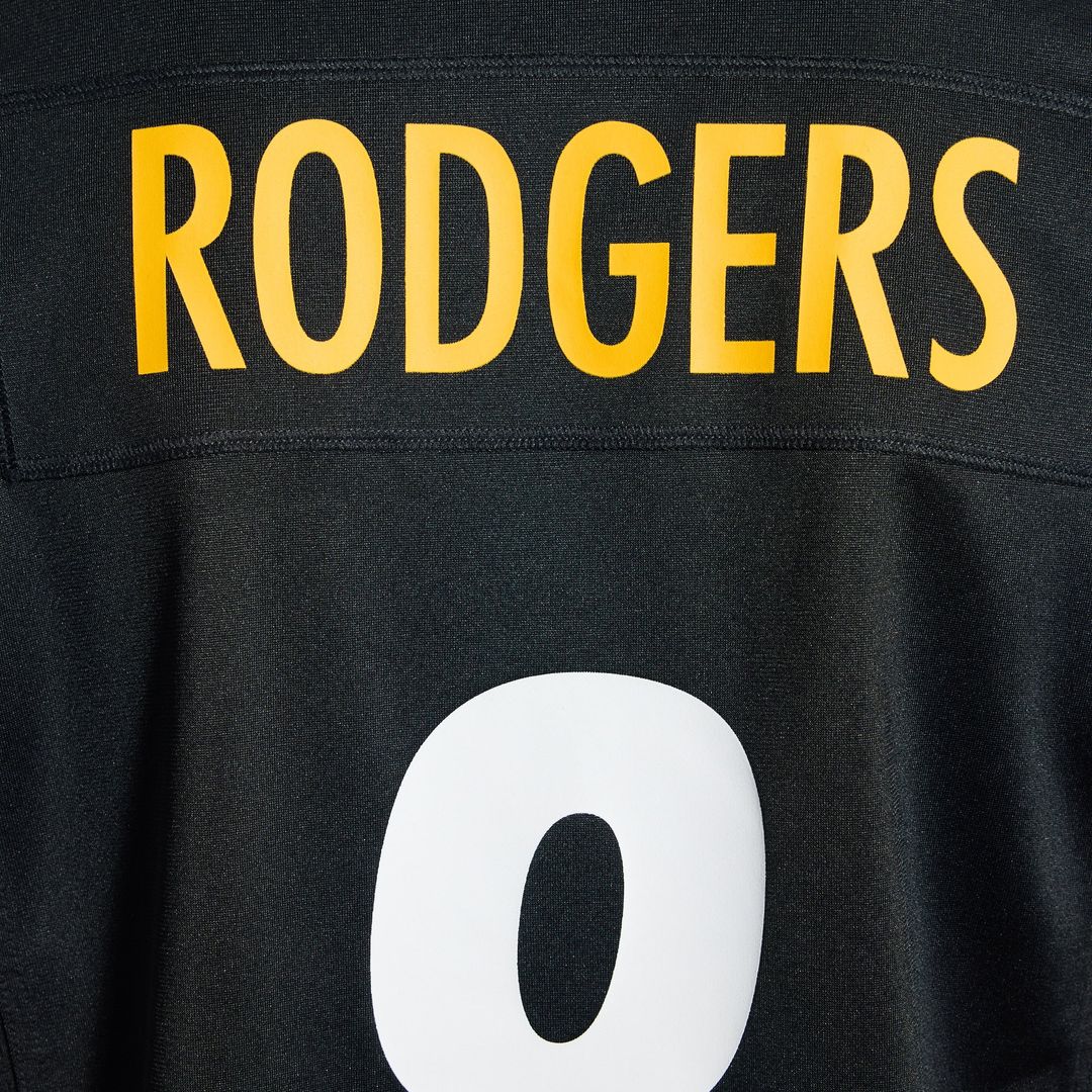 Aaron Rodgers Pittsburgh Steelers Gold Alternate 1933 Throwback Game Jersey