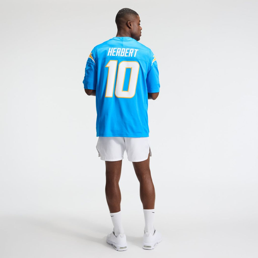 Justin Herbert Los Angeles Chargers Powder Blue Team Vapor F.U.S.E. Stitched Limited Jersey