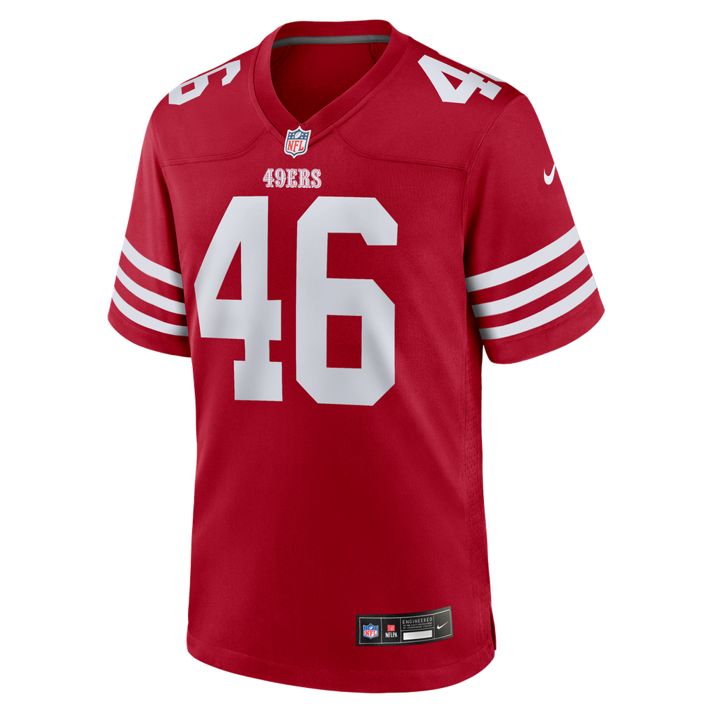 Jon Weeks San Francisco 49ers Scarlet Team Game Jersey