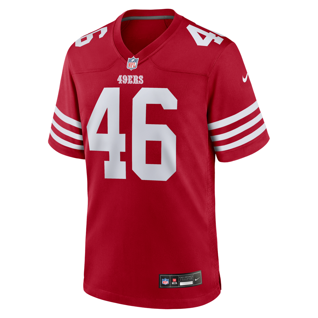 Jon Weeks San Francisco 49ers Scarlet Team Game Jersey