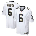 Tyler Shough New Orleans Saints White Game Player Jersey